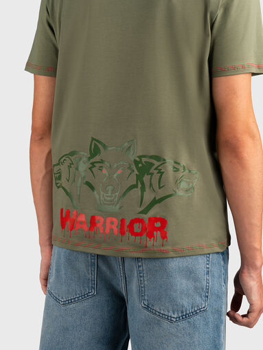 TS179 T-shirt in cotton blend with print - 4