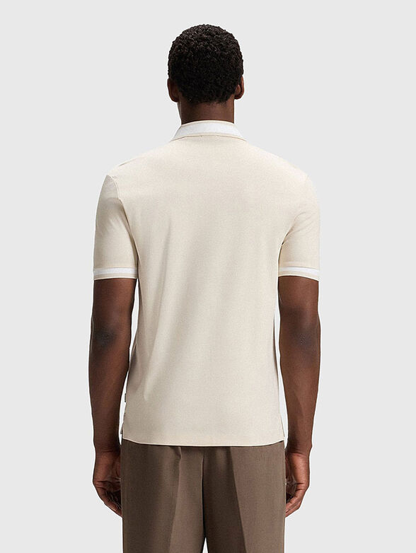 Cotton polo shirt with accent trims - 3