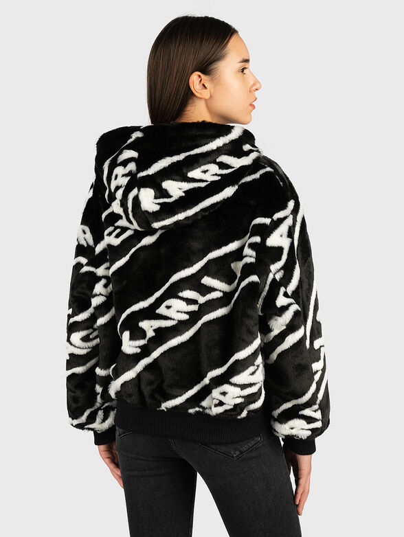 Reversible bomber with logo print - 6