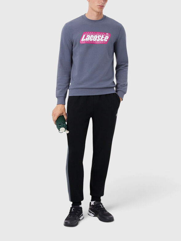 Sports pants with contrast trim - 2