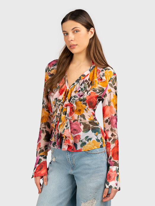 Shirt with floral print