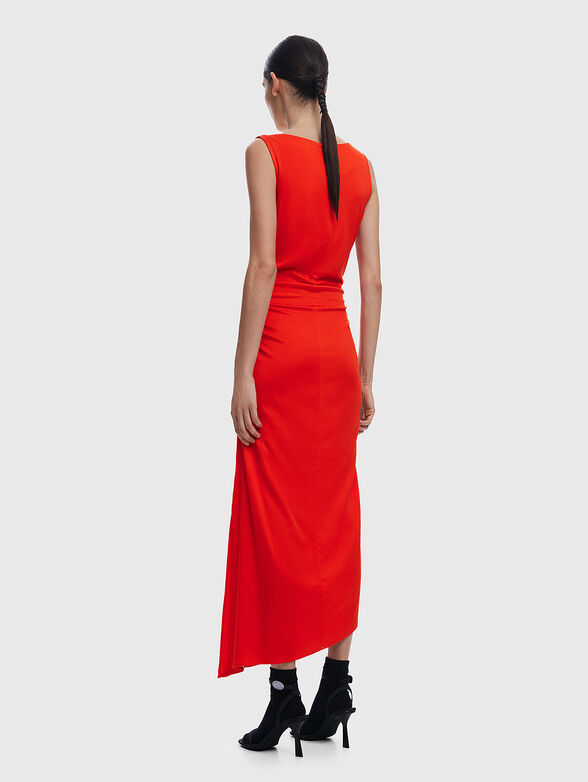 Red asymmetrical dress - 1