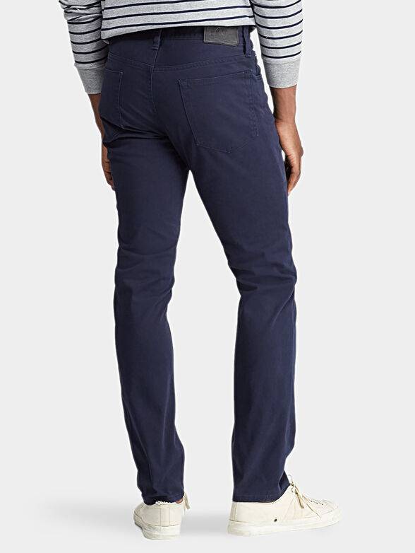 Cotton pants in blue color - 2