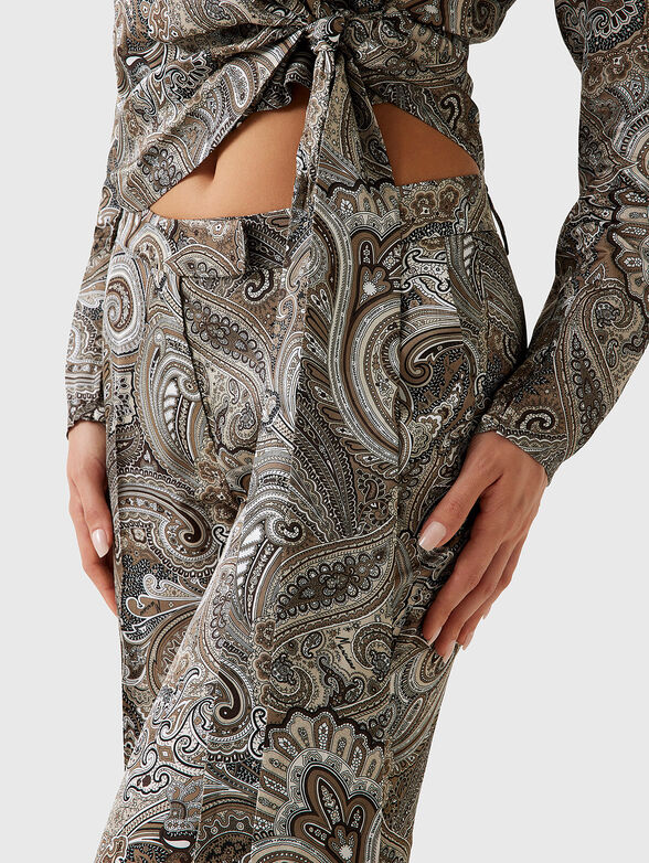 LOREDANA trousers with accent print - 3