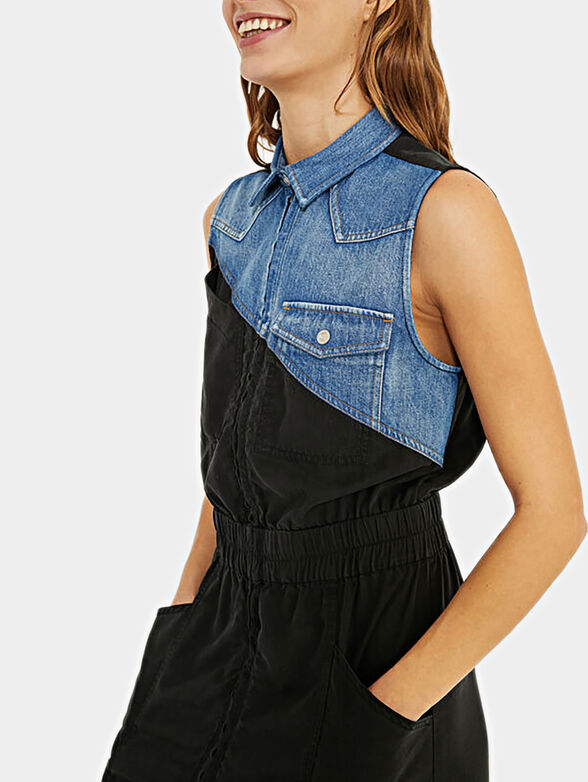 SIDNEY Dress with elastic waist - 3