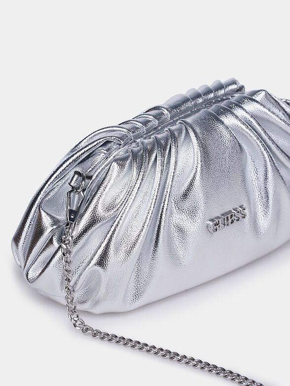 CENTRAL CITY Clutch bag in silver color - 5
