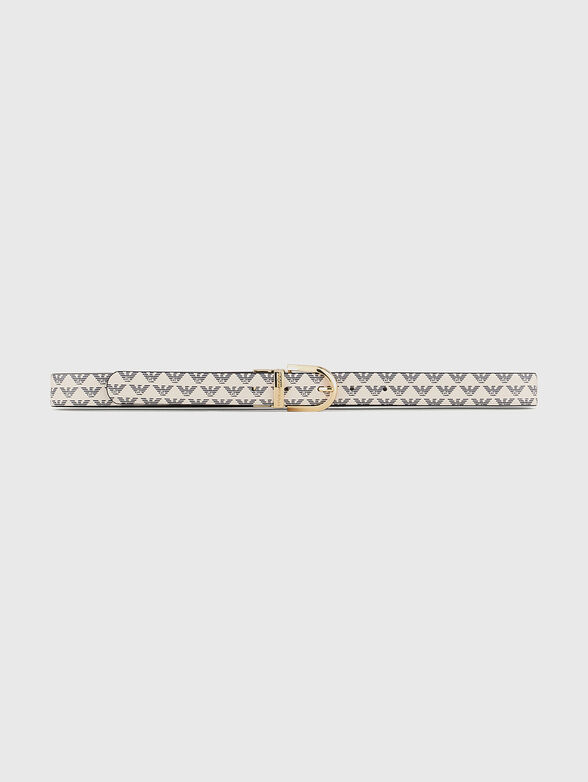 Belt with monogram print  - 2