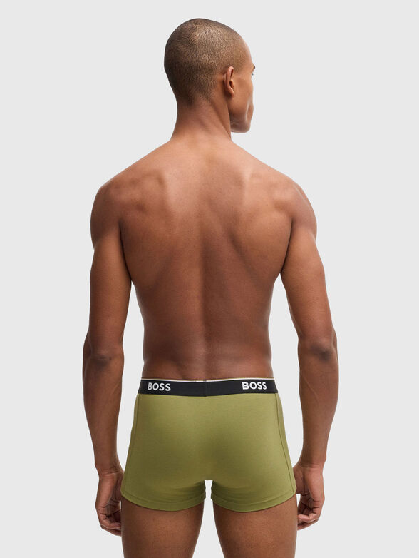 Set of three boxers with logo in cotton - 3