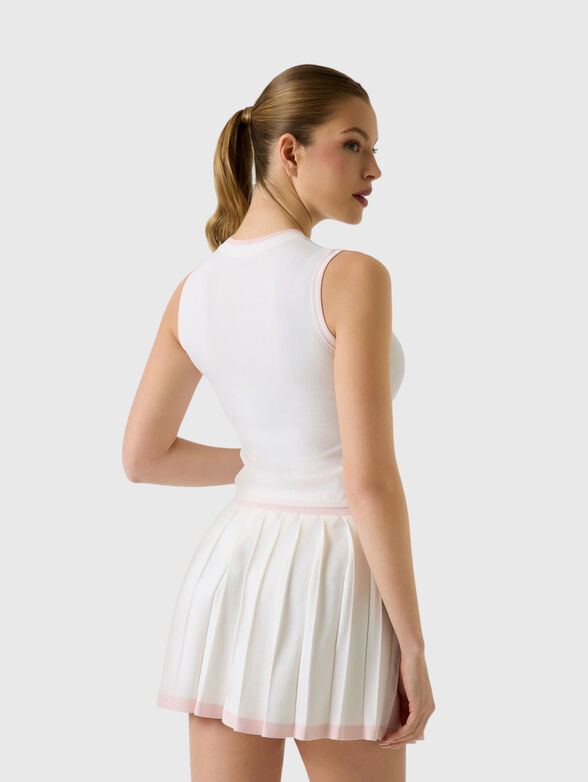 Knit top with embroidered logo - 3