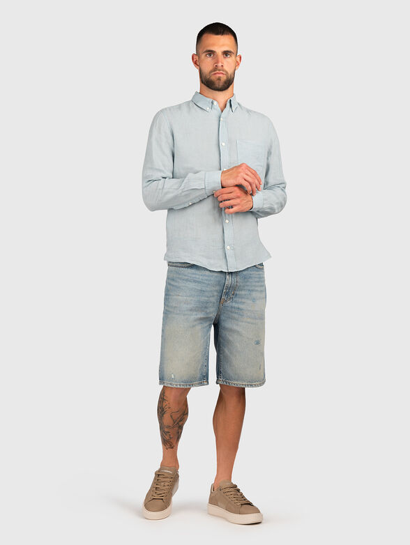 ERMANN long sleeved linen shirt - 2