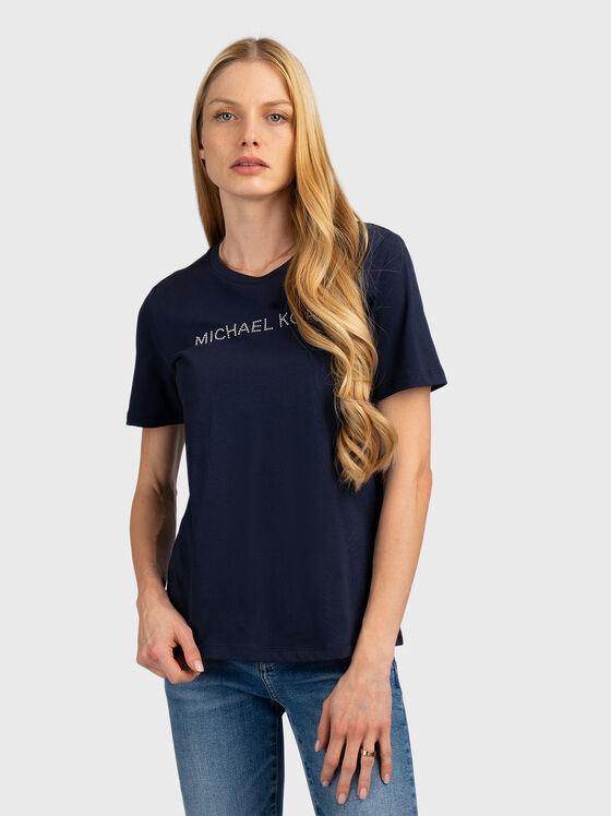 Тениска от памук с капси - 1