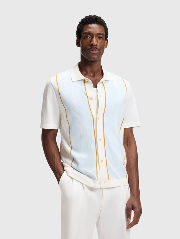 Short-sleeved shirt made of cotton blend - 1