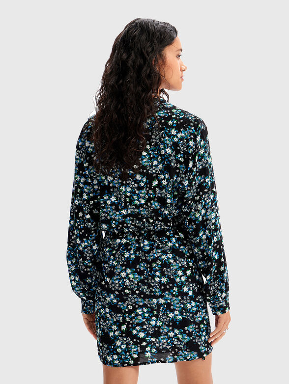 Floral print short dress - 2