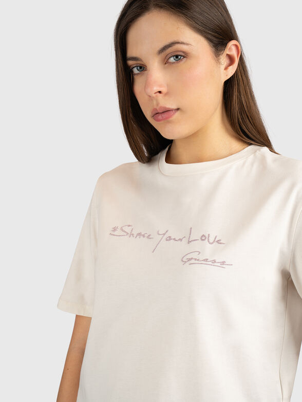 SOPHIE cotton T-shirt with embroidery - 4