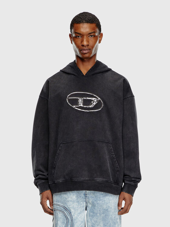 S-BOXT-HOOD-Q7 dark hooded sweatshirt  - 1