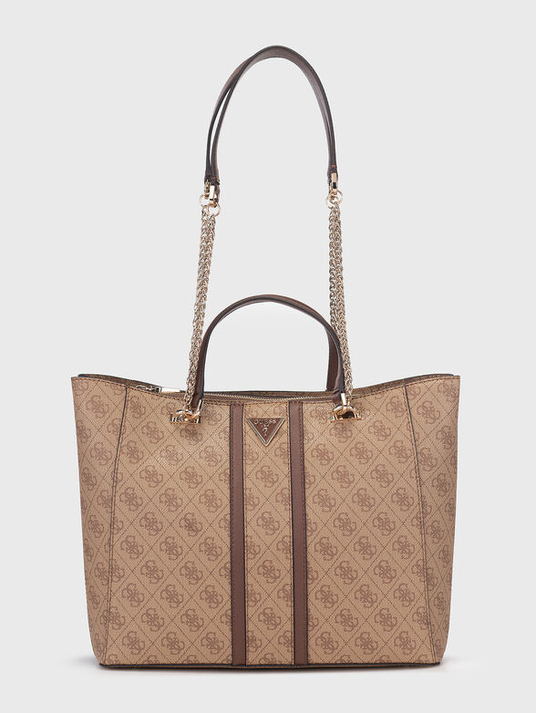 NOREEN bag with monogram in beige - 1