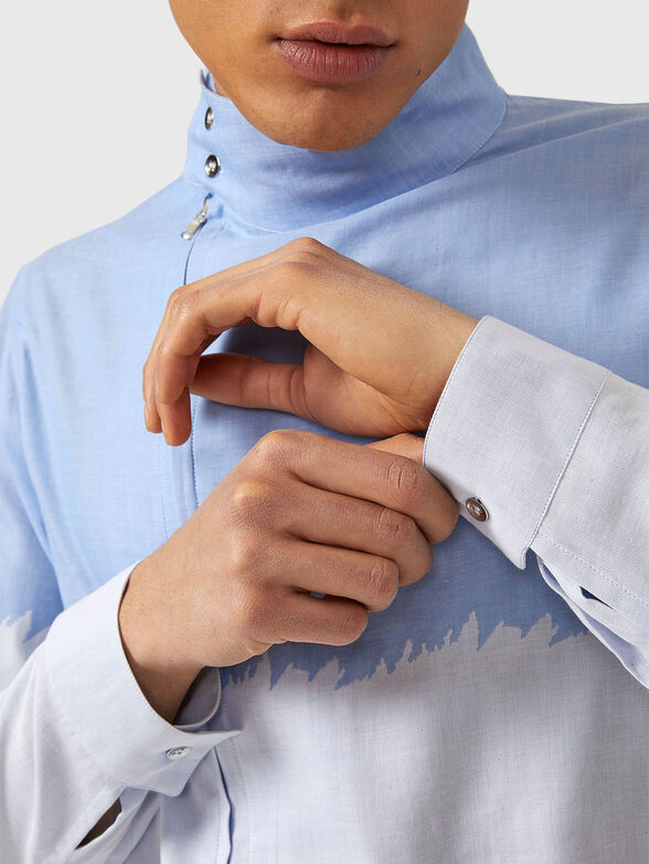 Cotton shirt with zip - 5