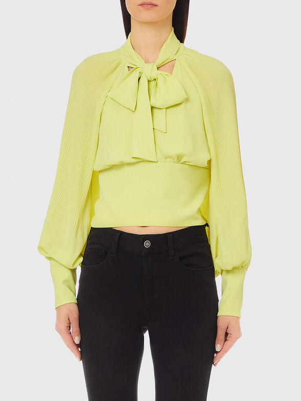 Blouse ribbons at the neckline - 1