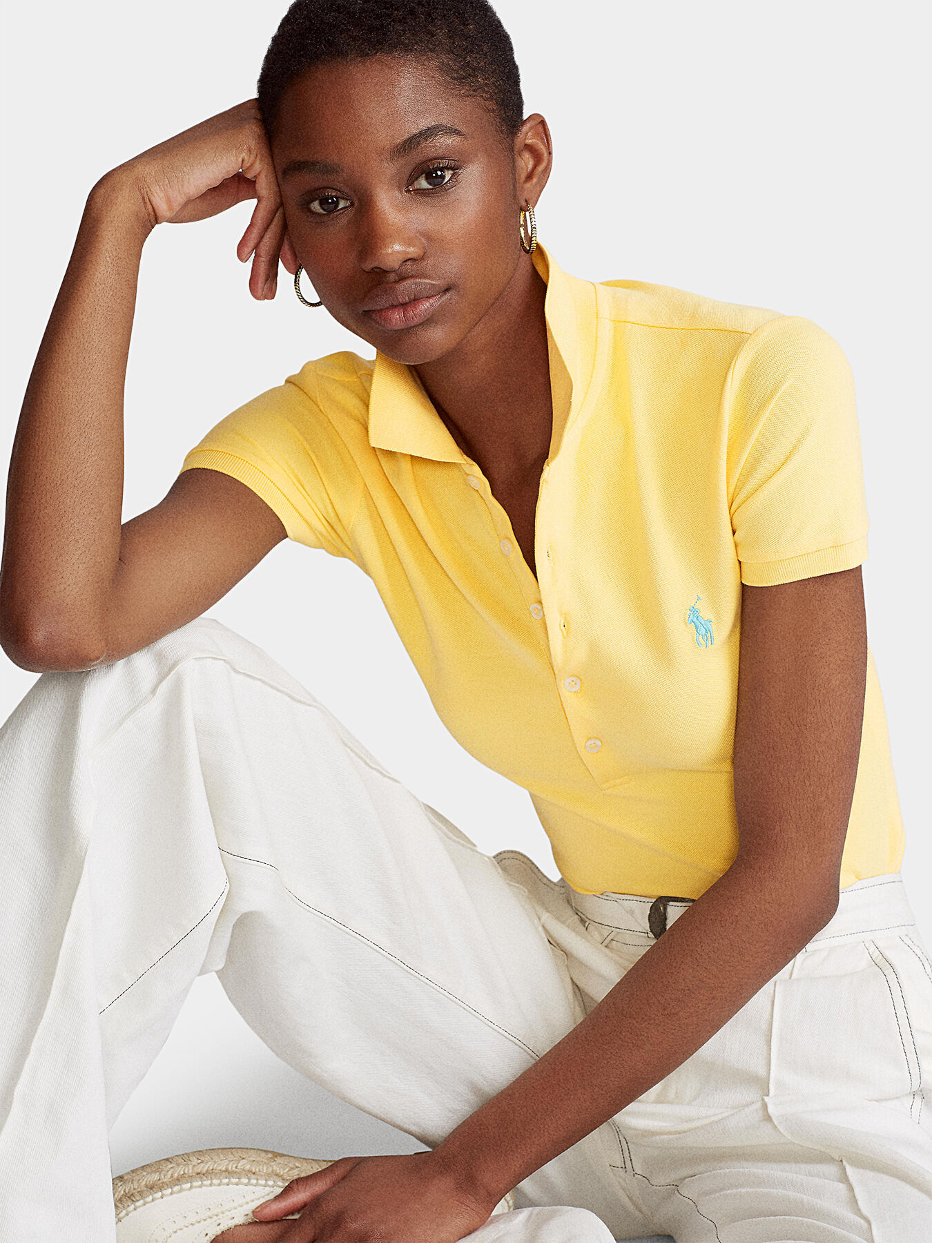 Yellow Polo shirt brand POLO RALPH LAUREN