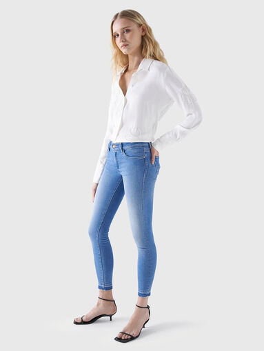 Cropped blue jeans - 4