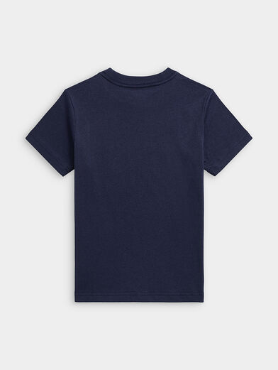 T-shirt in blue color with logo print - 2