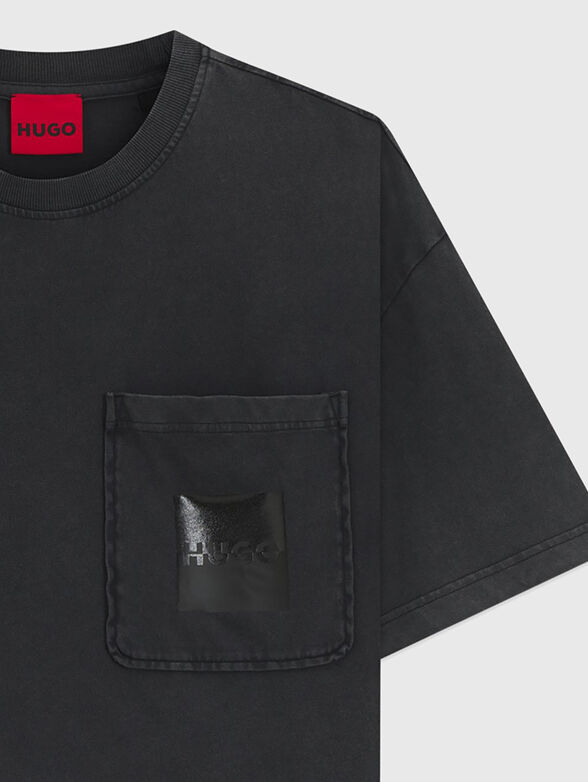 Cotton T-shirt with accent pocket - 2