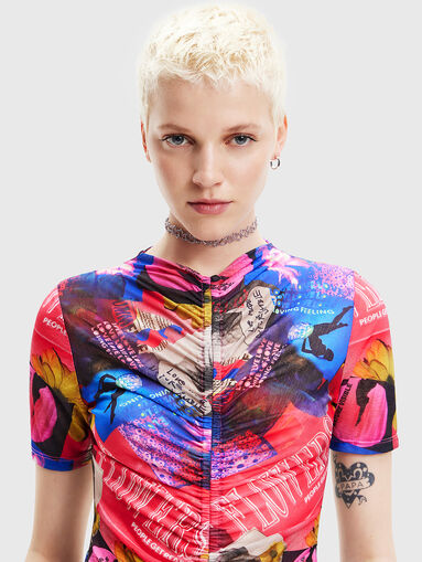 LOUISE bodysuit with ruched detail - 4