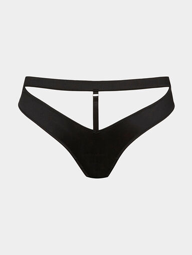 PRIV&Egrave; black high-waisted briefs - 4
