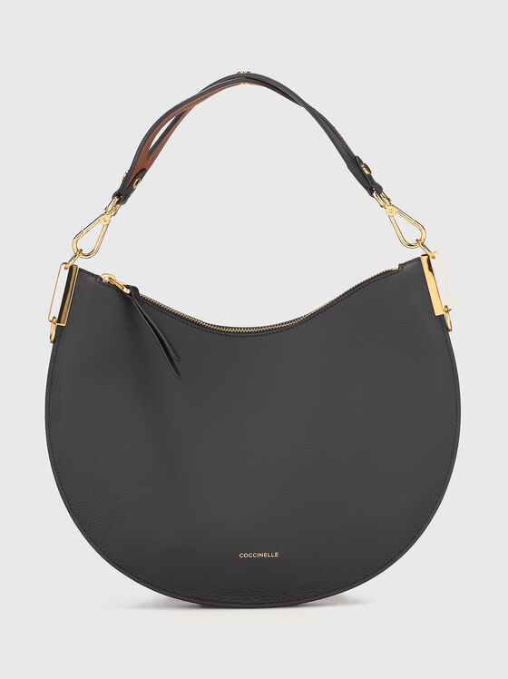 Чанта от естествена кожа с лого - 1