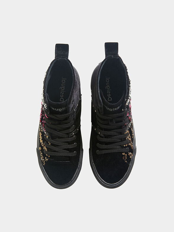 High top sneakers with sequins - 6