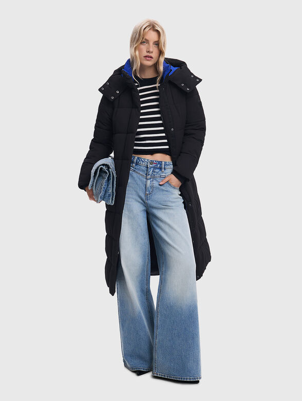 CINTURON2 long jacket with belt - 2