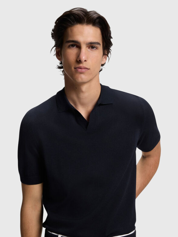 Merino-wool knit polo - 4
