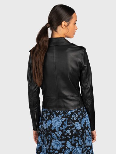 Black leather jacket - 4