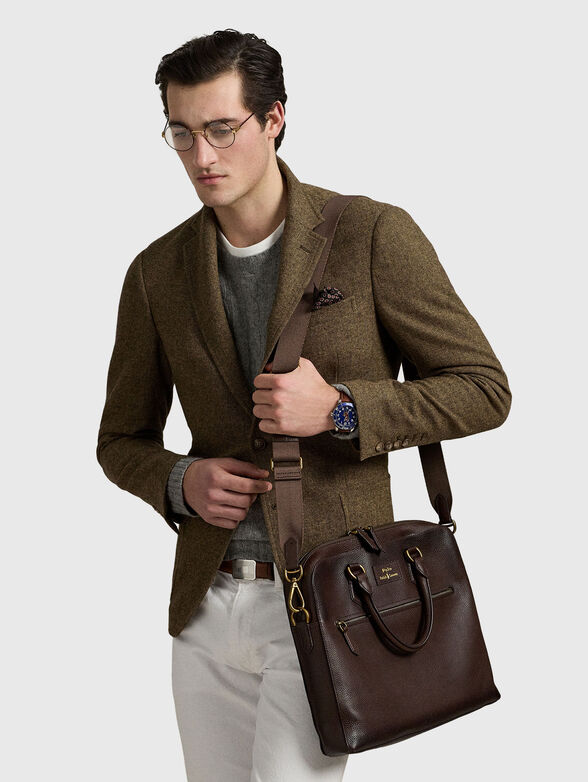 Leather bag with long strap - 2