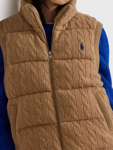 Wool and cashmere vest - 5