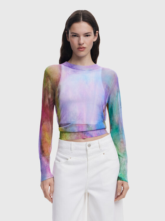 BOGEN sweater with sheer effect - 1