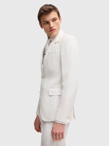 Slim linen blazer - 4