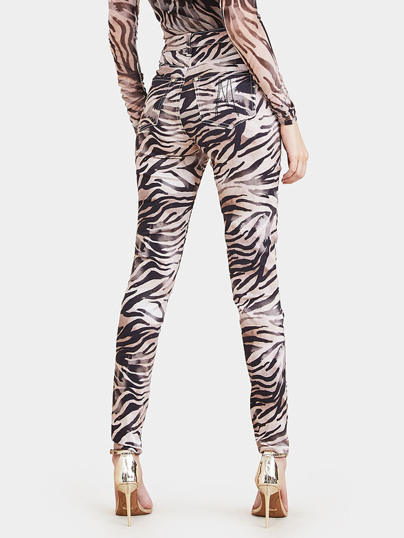 Animal print skinny jeans - 2