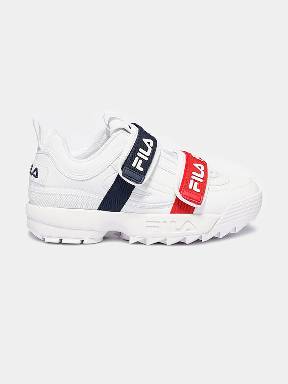 DISRUPTOR STRAPS Black sneakers with contrasting logo print  - 1