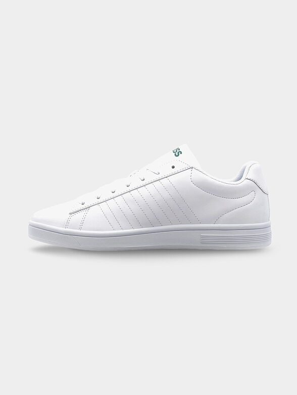 COURT SHIELD leather sneakers with green details - 4