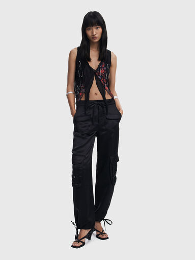 LINA satin cargo pants - 5
