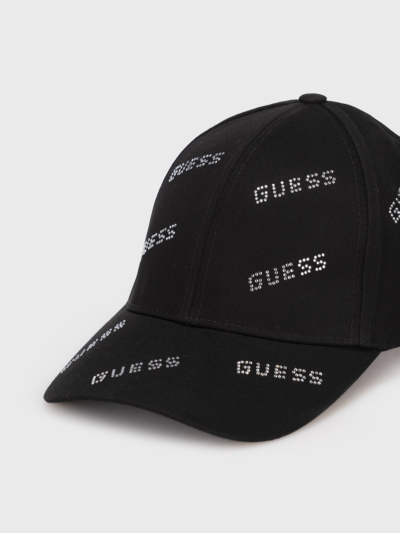Black baseball cap with rhinestones brand GUESS