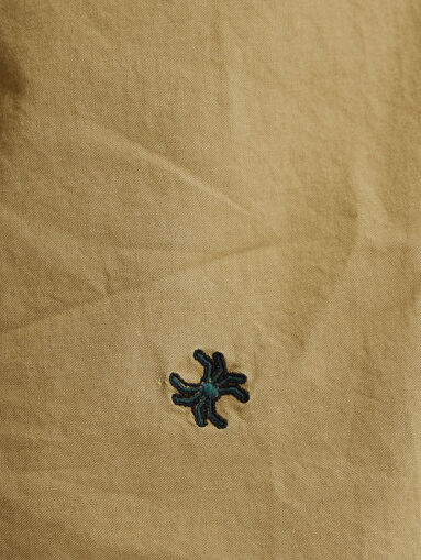 BRAD beige shrt with logo detail - 5