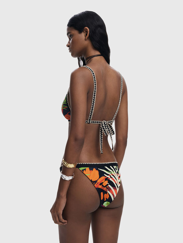 Tropical print bikini top - 2