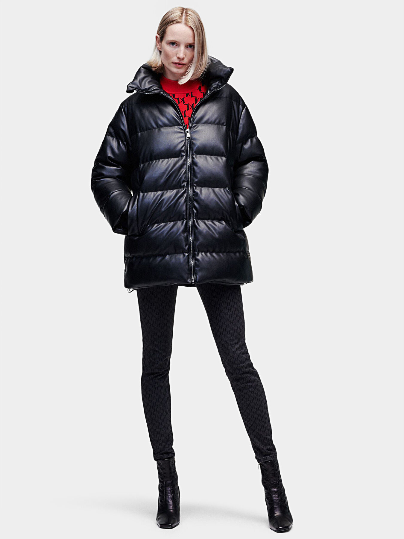 Down jacket in black brand Karl Lagerfeld Globalbrandsstore en