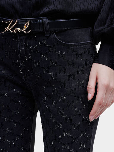 Jeans with rhinestones - 5