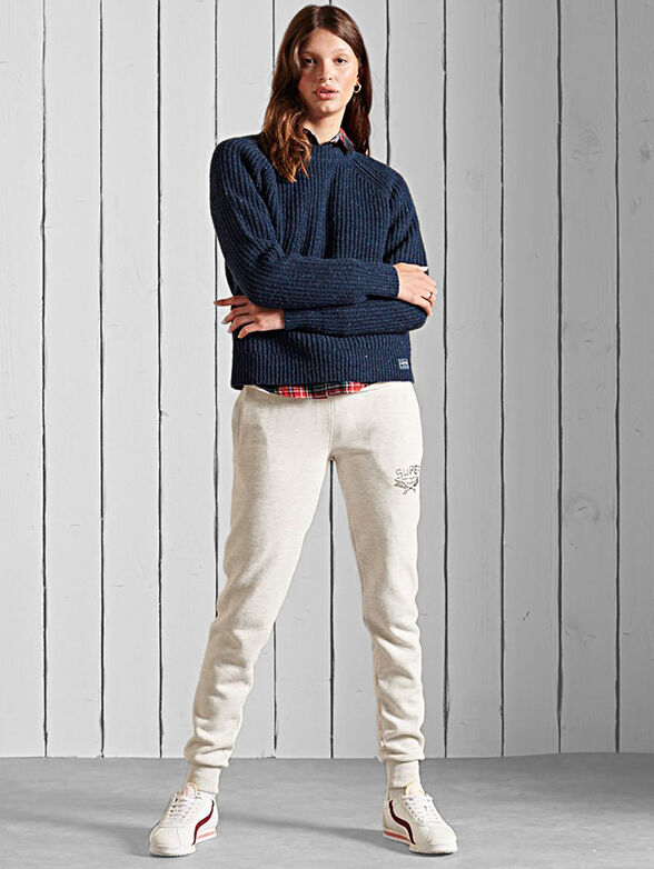 Ribbed sweater with crew neck - 2