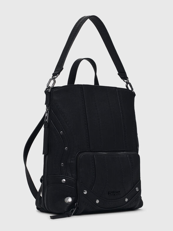 Black backpack with studs - 4