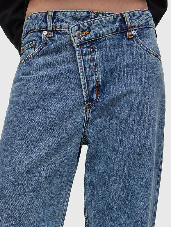 Cotton jeans with wide legs - 3