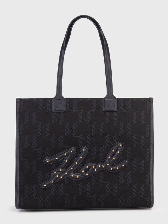 K/SKUARE bag with monogram print - 1